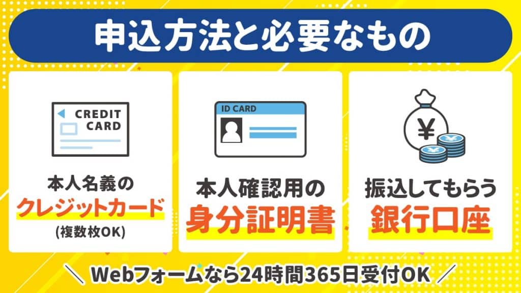 ユーウォレットの申込方法と必要なもの