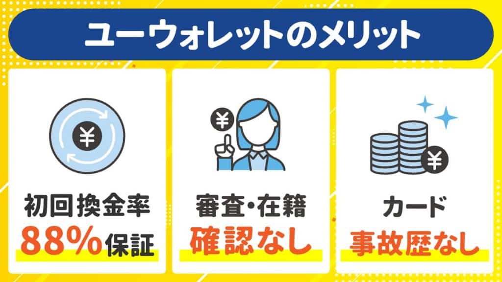 ユーウォレットで現金化するメリット