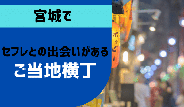 宮城でセフレとの出会いがある「ご当地横丁」