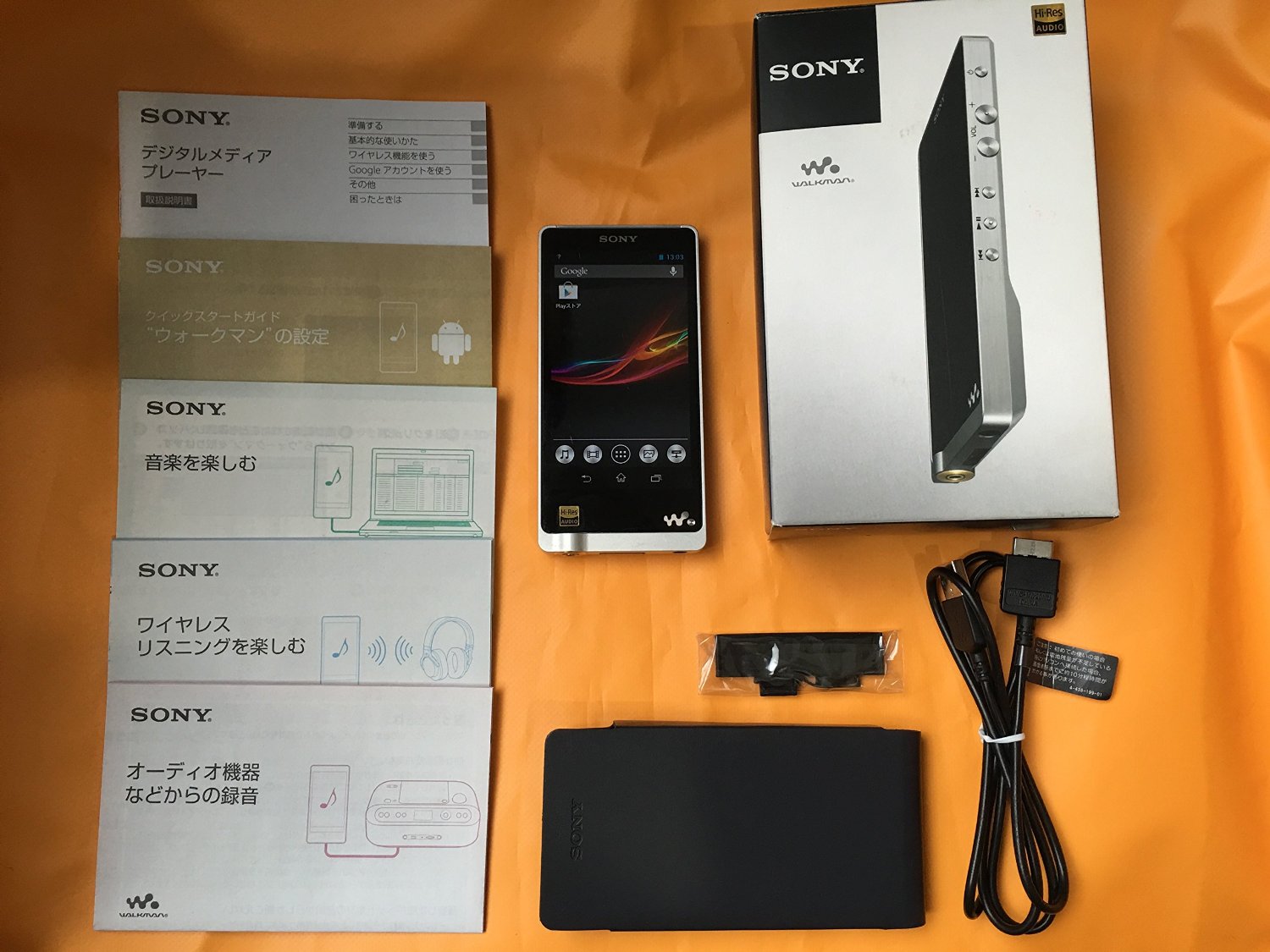 美品 Sony zx2 WALKMAN 武蔵野レーベルケース ガラスフィルム かわいい